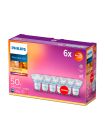 GU10 - Philips Warm Glow LED-Spot 3,8 W - 345 lm 6er-Pack - CRI:90+