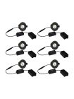 HiluX D3 Tilt360 6er-Pack - Full Spectrum LED-Einbaustrahler - Ra97 - 2700K - Schwarz
