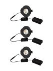 HiluX D8 Tilt360 3er-Pack - Full Spectrum LED-Einbaustrahler - Ra97 - 3000K - Schwarz