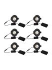 HiluX D8 Tilt360 6er-Pack - Full Spectrum LED-Einbaustrahler - Ra97 - 2700K - Schwarz
