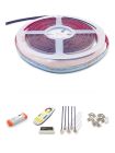 HiluX RGBW COB-LED-Band RGB+3000K mit Fernbedienung - 5m - Komplettset
