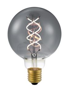 E27 - SPL FleX Double Helix - Smoke - Ø:95mm - 120lm - 2200K - CRI 80 - Dimmbar