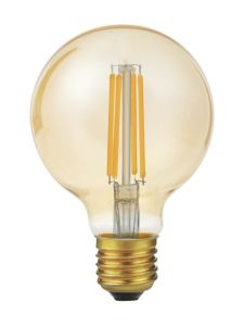 E27 - SPL Globe G80 - Amber - Ø:80mm - 550lm - 2200K - CRI 90 - Dimmbar