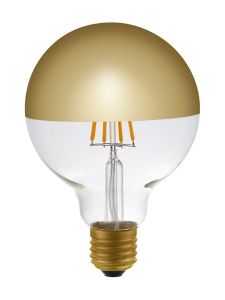 E27 - SPL Globe Topspiegel - Amber - Ø:95mm - 350lm - 2500K - CRI 80 - Dimmbar