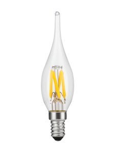 E10 - SPL Mini Tip Candle - Klar - Ø:23mm - 90lm - 2500K - CRI 90 - Nicht dimmbar