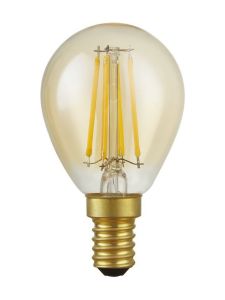 E14 - SPL Ball E14 - Amber - Ø:45mm - 470lm - 2200K - CRI 90 - Dimmbar