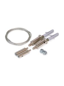 Drahtaufhängung für LED-Profil - Chrom - 1,5 m - 10 kg pro Set - Für Beschläge