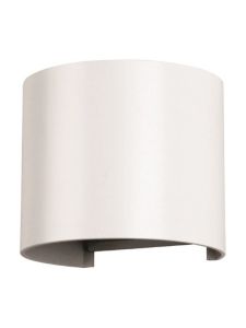V-Tac 6W LED-Außenwandleuchte - Einstellbarer Abstrahlwinkel, Weiß, IP65, inkl. Leuchtmittel (ersetzt 50W) - 3000K