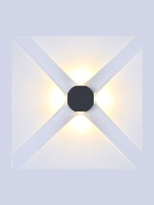 V-Tac 4W LED-Außen-Wandleuchte - Rund, IP65, inkl. Leuchtmittel