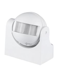 Weißer Infrarot-Bewegungsmelder mit manueller Übersteuerung und IP44-Schutzart - Max. 300W LED