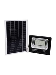 V-Tac 50W Solar-Fluter LED - Schwarz, inkl. Solarzelle und Fernbedienung, IP65, 4200lm, RA70, wasserdicht