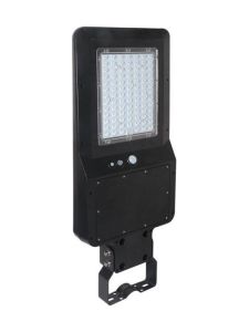 V-Tac 40W Solar-Straßenleuchte LED - Schwarz, inkl. Solarzelle, Fernbedienung, Sensor, IP65 (3 Jahre Garantie) - 6000K