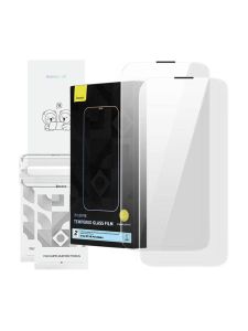Baseus - Tempered Glass Corning for iPhone 14 Pro Max with built in dust filter