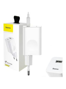 Baseus - Schnellladegerät für USB-Geräte - Weiß