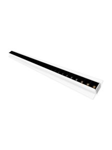HiluX - Troldtekt LED-Leiste UGR<16 - 60 cm - 24W - 3000K - CRI92 - 25 mm Platte - Weiß/Schwarz