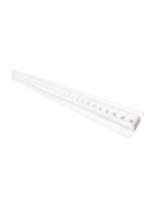 HiluX - Troldtekt LED-Schiene UGR<19 - 120 cm - 36W - 4000K - CRI90 - 25 mm Platte - Weiß/Weiß
