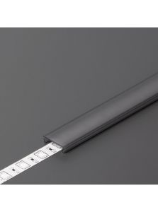 Abdeckung für LED-Profil - C - Click - 1m - Schwarz