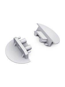 Endkappen für GROOVE10 Gen2 - Silber m. Loch - 20 Stk.