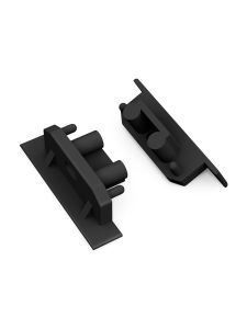 Endkappen für GROOVE10 Gen2 SQ - Schwarz m. Loch - 20 Stk.