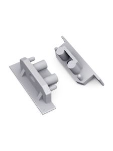 Endkappen für GROOVE10 Gen2 SQ - Silber mit Loch - 20 Stk.