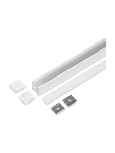 Aluminiumprofil - Model L - 20mm LED-Streifen - Weiß