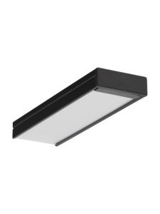 Aluminiumprofil - Model W - 28mm LED-Streifen - Schwarz