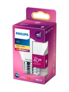 E27 - Philips LED-Kerze - Matt - 4,3 W - 470 lm