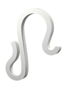 Lichterketten-Clips – Dachrinnenhaken für Weihnachtsbeleuchtung und Lichterketten - 15mm - Weiß - 20 Stk.