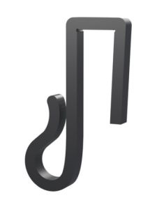 Lichterketten-Clips – Für Weihnachtsbeleuchtung und Lichterketten an Hecken - 10mm - Schwarz - 20 Stk.