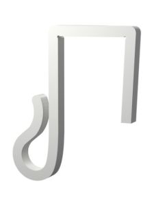 Lichterketten-Clips – Für Weihnachtsbeleuchtung und Lichterketten am Zaun - 20mm - Weiß - 20 Stk.