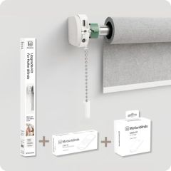 MotionBlinds - Upgrade Kit Starterkit (Roller Blinds + Bridge + 1C Remote) – Alles-in-einem-Nachrüstung
