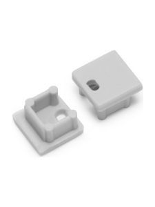 Endkappen für SMART10 - Grau mit Loch - 500 Stk