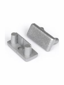 Endkappen für BEGTON12 - Silber - 500 Stk.