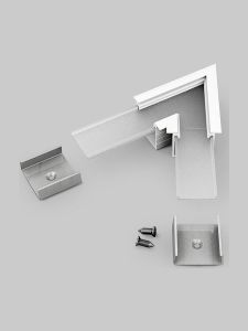 Winkel für LED-Profil LINEA-IN20 - 60° - Weiß