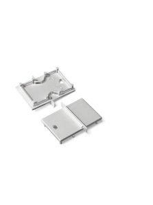 Endkappen für LINEA-IN20-E7 - Silber mit Loch - 20 Stk.