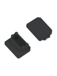 Endkappen für UNI-TILE12 - Schwarz - 20 Stk