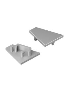 Endkappen für CORNER12.v2 - Silber - 20 Stk