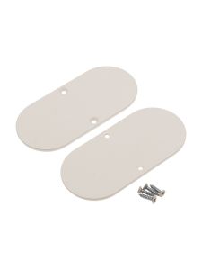 Endkappen für NAMI23-D9 - Mandelbeige - Metall - 2 Stk.