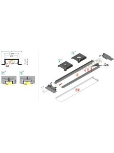LED-Profil GROOVE14.v2 - 4m - Schwarz