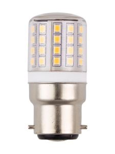 Ba22d - SPL Tubular 24V - Klar - 550lm - 3000K - CRI 82