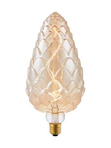 E27 - SPL Big FleX Pine-Cone - Amber - Ø:120mm - 2000K - CRI 90 - Dimmbar
