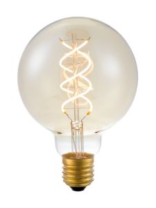 E27 - SPL FleX Double Helix - Amber - Ø:95mm - 2000K - CRI 80 - dimmbar