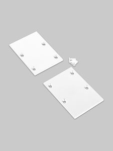 Endkappen für PIXEL33-02 - Weiß - Metall - 2 Stk