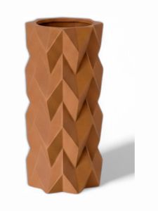 Simiu - TESSURA - Vase - 17 cm - Karamell