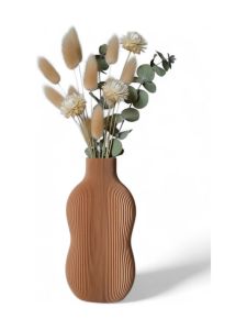 Simiu - BABBIA - Vase - 21 cm - Karamell