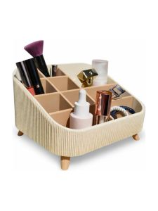 Simiu - THALOR - Make-up-Ständer mit Beinen - Marmor/Beige