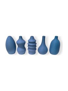 Simiu - MINI VASES - 8 cm - 5 Stk. - Staubblau