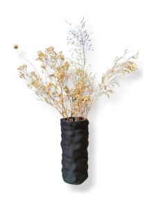 Simiu - Clayla -Vase - 20 cm - Schwarz
