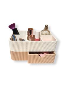 Simiu - Drawia - Make-up-Aufbewahrung - Beiger Marmor/Beige
