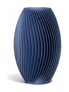 Simiu - LAMEL-Vase - 18 cm - Marineblau